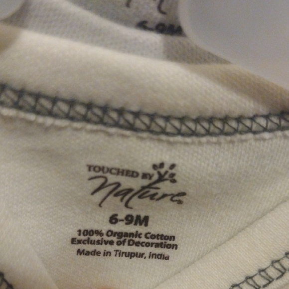 Fox Themed Organic Cotton White and Gray Baby 5 Pc Bodysuit Set - Picture 5 of 17